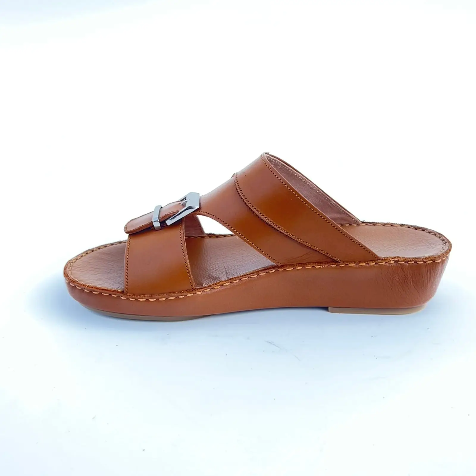 New designs sandals for men slides footwear with OEM service unisex slipper Arab sandals leather shoes