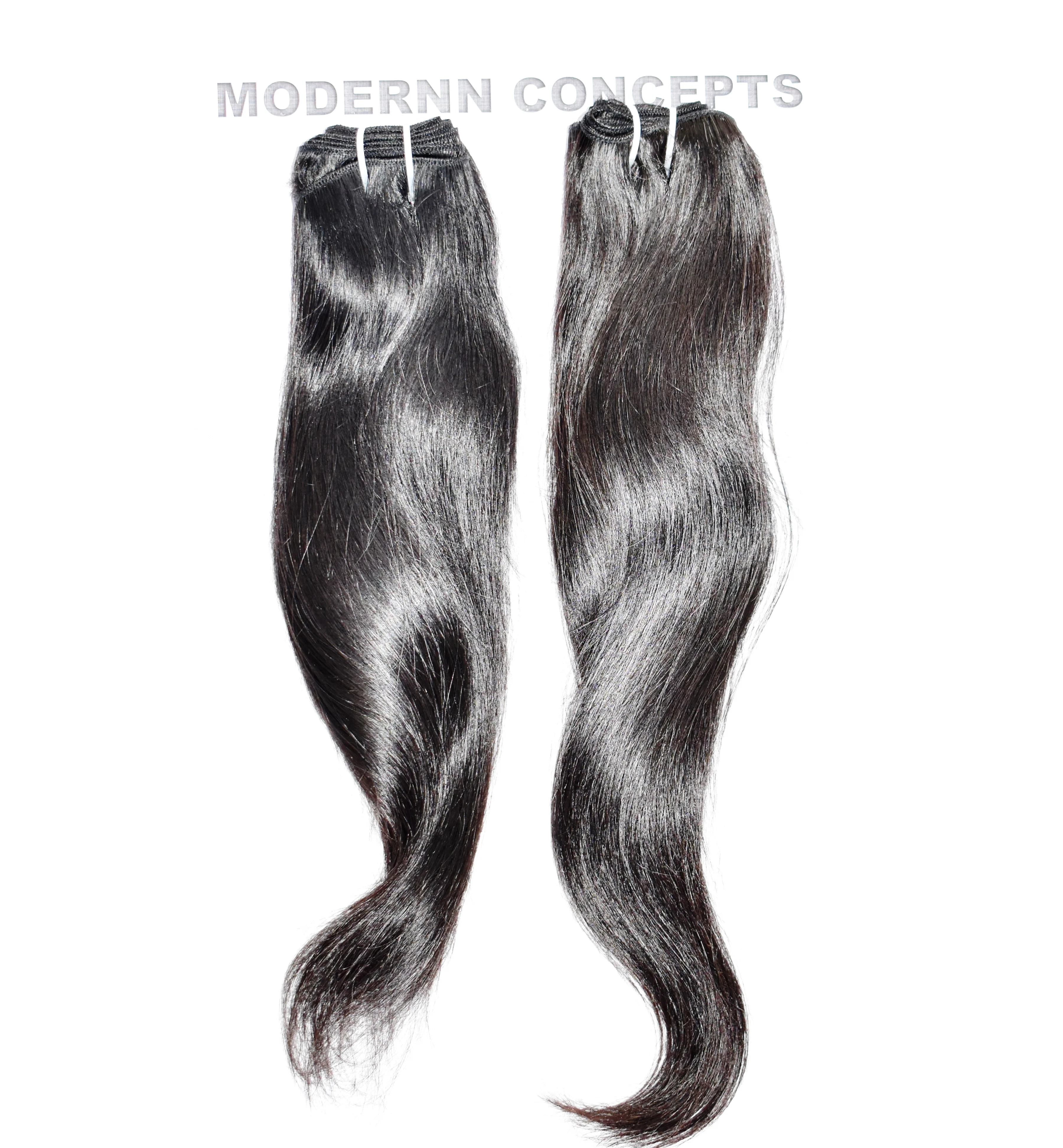 Wholesale Unprocessed Kinky Straight Black Color Natural Bundles Remy Vietnamese One Doner Virgin Machine Double Weft Human Hair