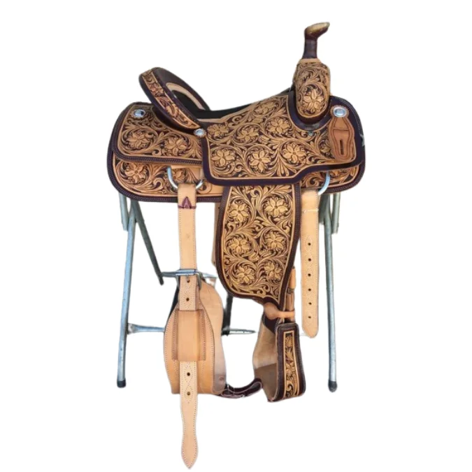 Eco-Friendly High Quality Wholesale 100% Natural Leather Horse Western Saddle- Unparalleled Comfort