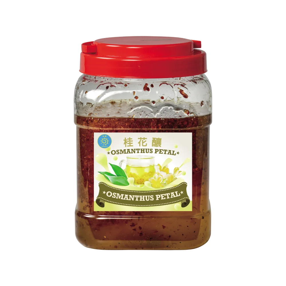 Taiwan bubble tea ingredient for drink and milk tea Osmanthus Petal Syrup  boba tea supply manufacturer  Private label