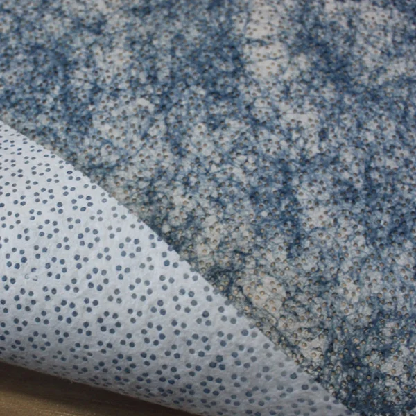 Free Sample Custom Heavy Duty Melt Blown Textured Fabric Absorbent Wiping Cloth Dry Industry Rags Cleaning Wipes Blue Roll