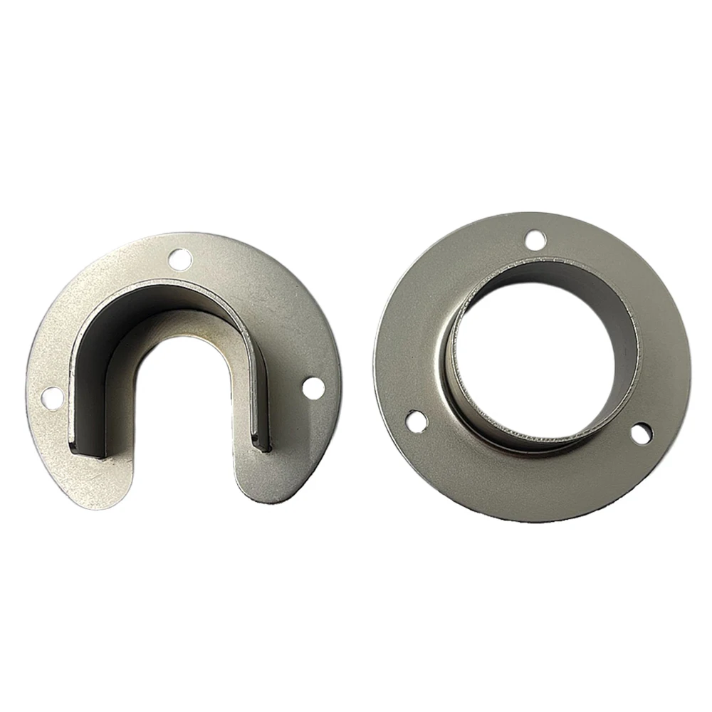 Wall-Mounted Closet Pole Sockets Flange Rod