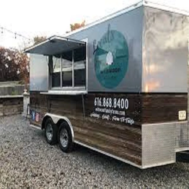 Food Carts Shop Mobile Trailers Food Trucks Mobile Food Trailer Pizza Dog Customized Hot Key Long Power Outdoor Packing Wheels