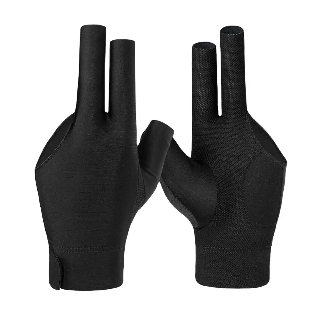 High Quality Breathable low Price 3 Finger Billiard Snooker Gloves Wholesale Custom Logo Snooker billiar Gloves