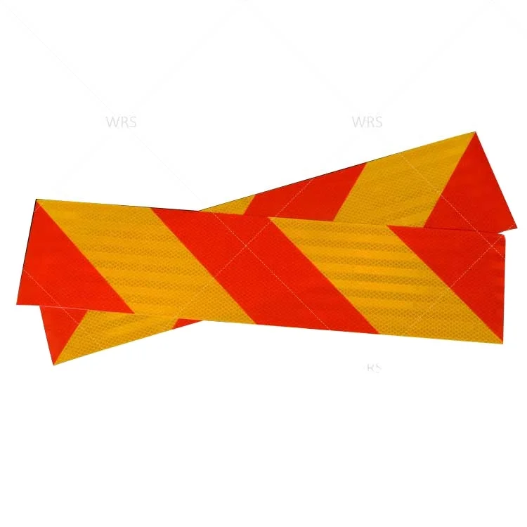 Highway Safety Yellow Red Color Glass Bead Honey Comb Trailer Truck Chevron Reflectors