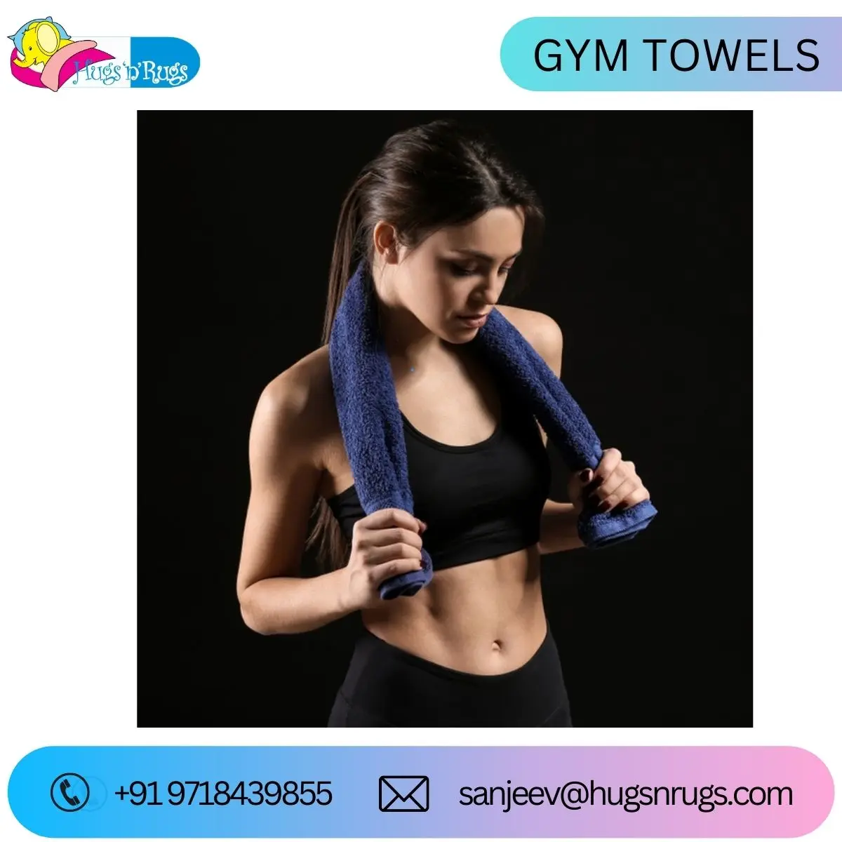 New Design 100% Cotton Best Quality Golf Hand Bath Towels from India 100% OEM Face Towel..