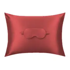 Silk Pillow case Eyemask and scrunchie  for Hair and Skin Health Soft and Smooth Grade 6A custom Thread Count with Hidden Zipper