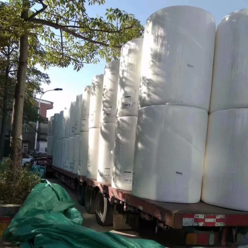 China Factory Hygienic facial tissue mother jumbo roll Virgin Pulp Facial paper parent big roll