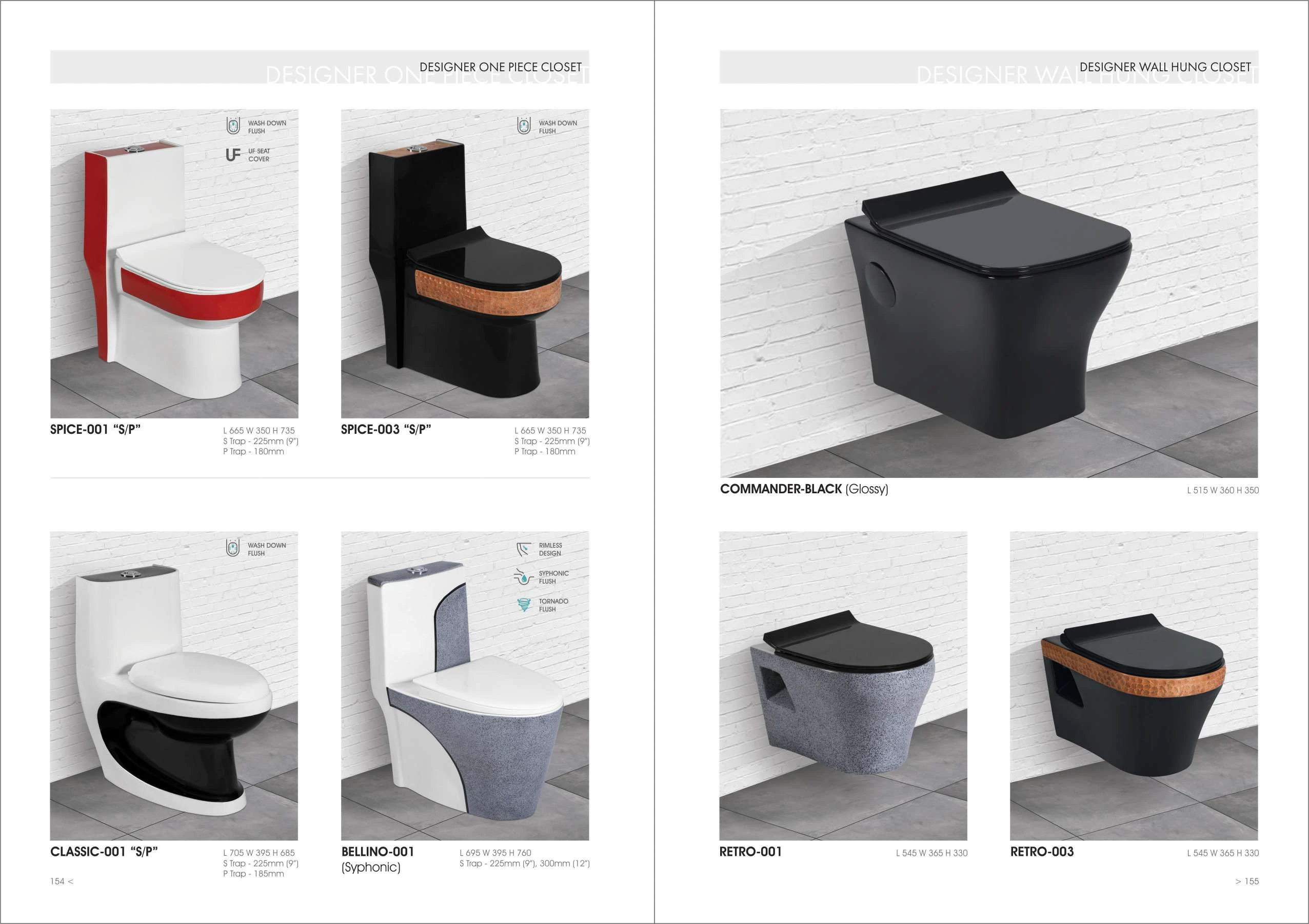 Super Black glossy finish high quality wall hanging  wc set with seat cover concealed tank rimless gravity flushing toilet seat