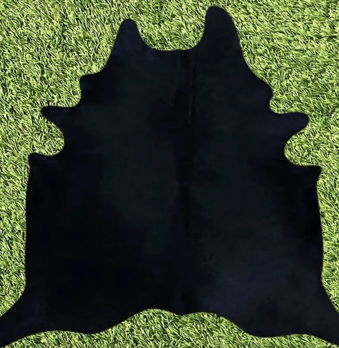 Real Solid Black Cowhide rug hairs on leather Cowhide Leather With Hairs Veg Tan Leather Genuine