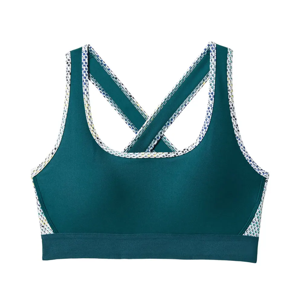 High Quality Designer Custom Nylon Spandex Fitness Yoga Wear gym clothes Workout Adjustable Strap Sports Bra For Women