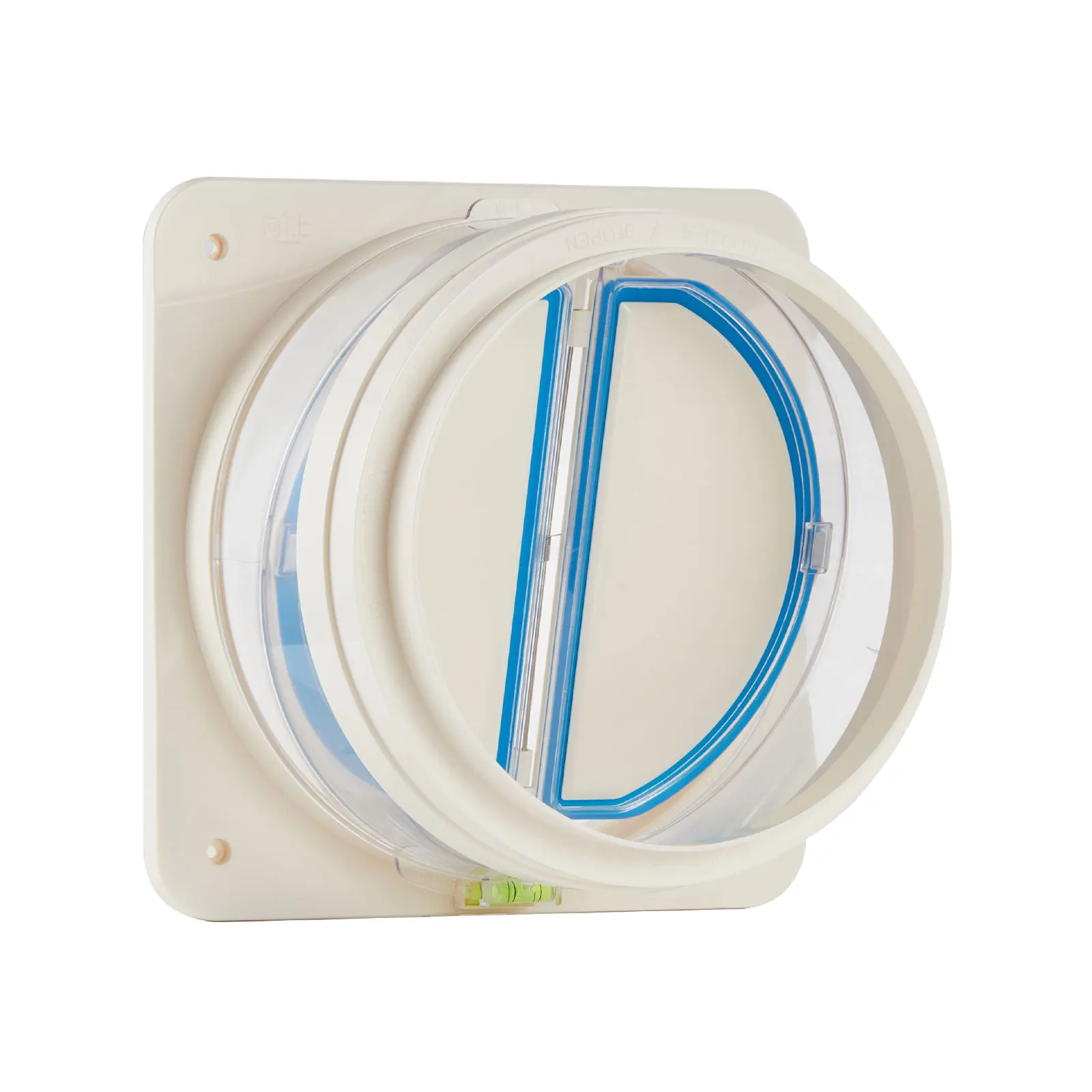 Bathroom flue check valve, bathroom outlet, flue outlet check valve