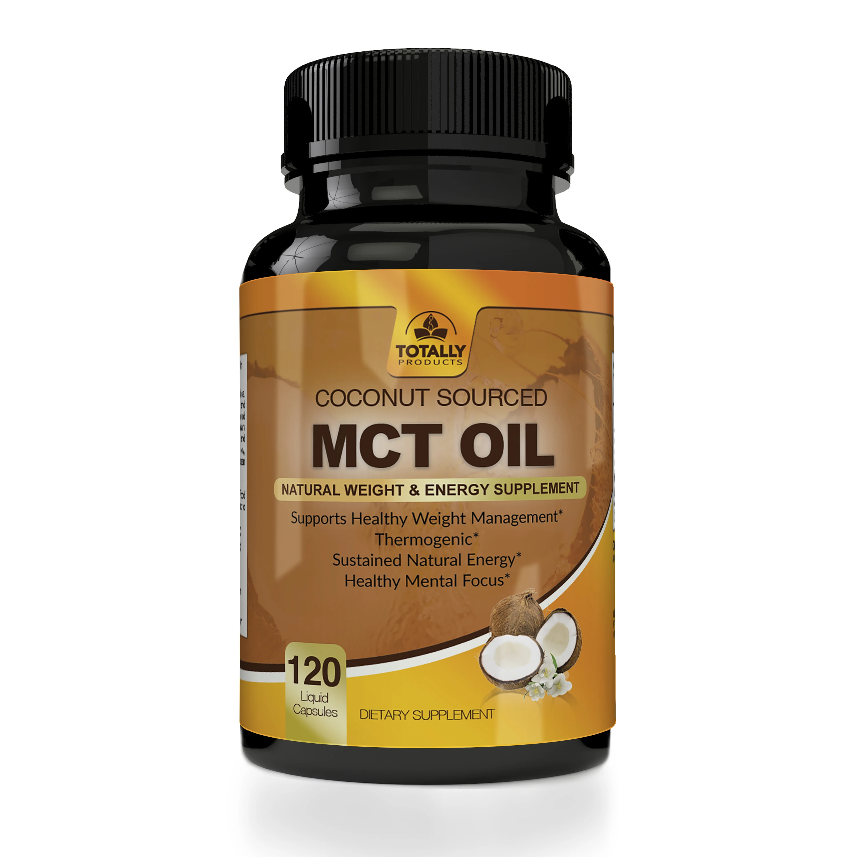 Coconut Sourced MCT Oil Natural Weight and Energy Supplement