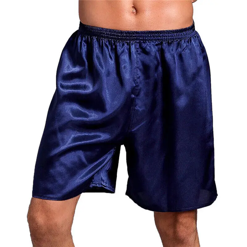 Satin Boxer Shorts Sleep Pajamas Beach Shorts Sleepwear Underwear Pants Nightwear Pyjamas Hot Quick Dry Breathable