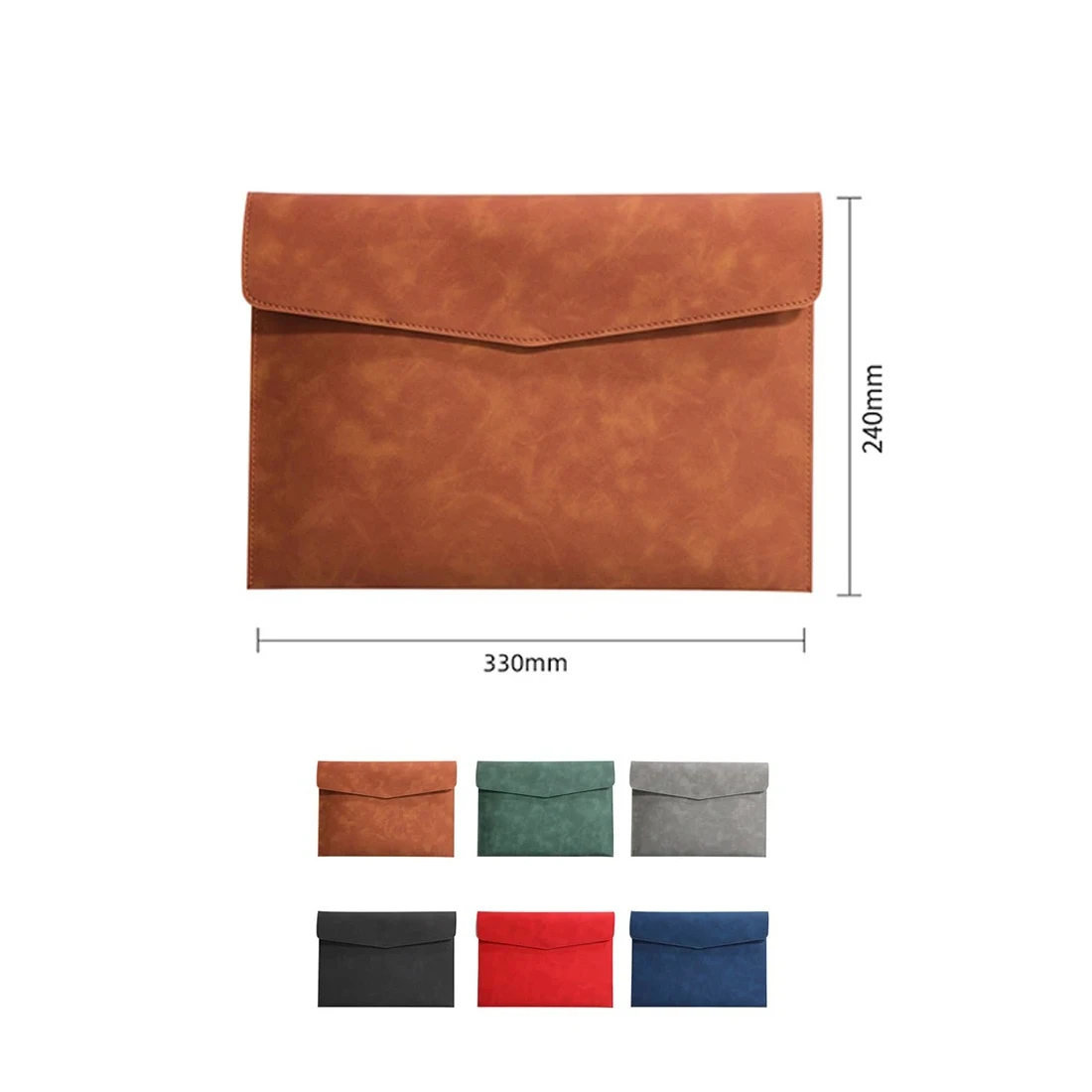 Smooth Leather A4 Letter Size File Folder Holder Graduation Certificate Protector Sleeve Diploma Covers Leather File Covers