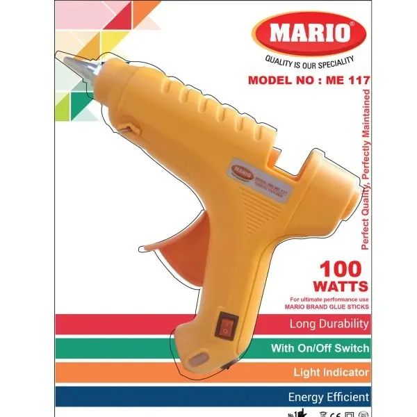 Промышленный однотемпературный Электрический термоклеевой пистолет Mario ME 117 для «DIY»