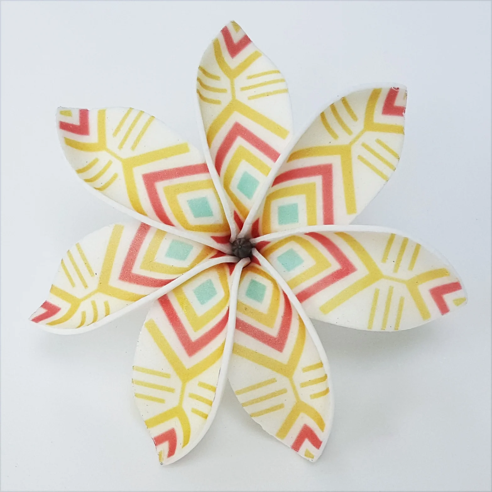 Best seller good quality Handcraft Handmade artificial tahitian foam flower with special tattoo and color pattern