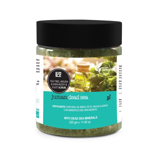 Tea Tree, Argan & Shea Body and Foot Scrub with Dead Sea Minerals