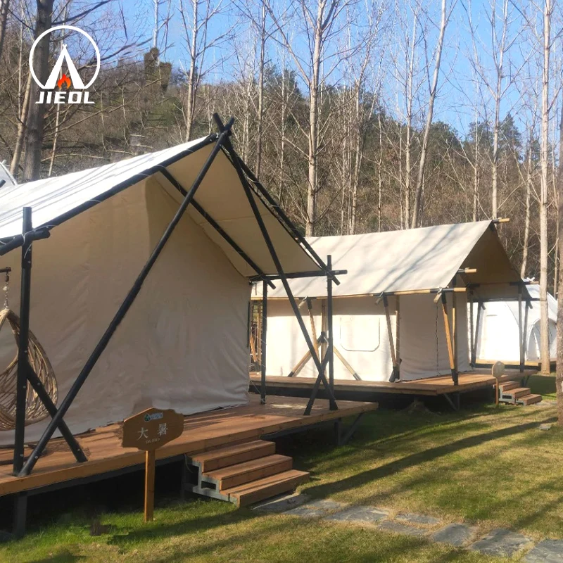 2024 Лидер продаж Новые Роскошные сафари Glamping водонепроницаемые палатки заводская цена