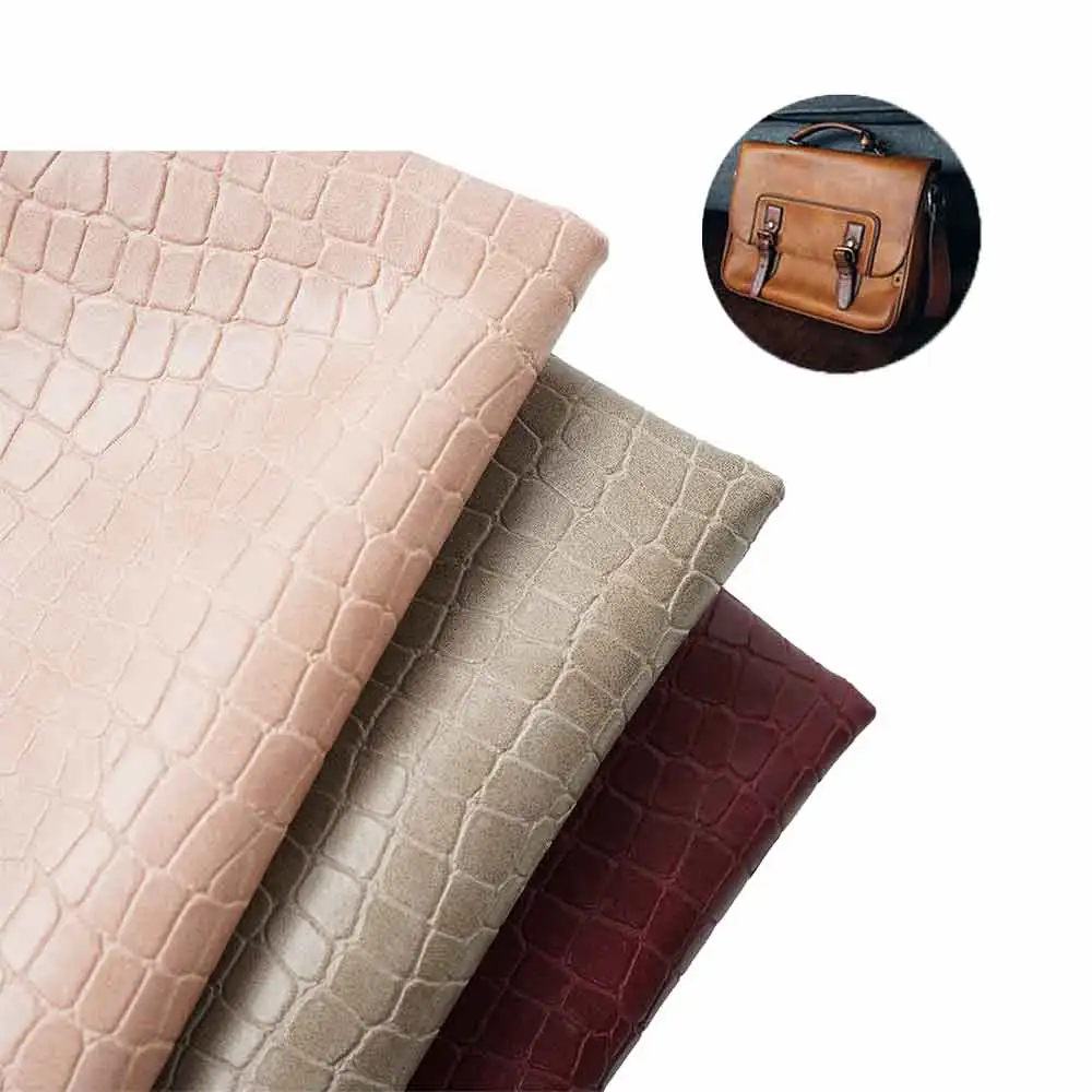 hot selling crocodile embossed faux leather waterproof for boots