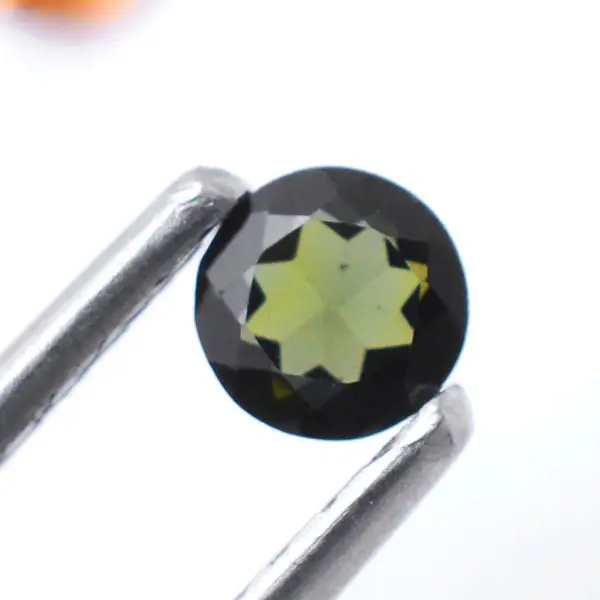 Natural multi tourmaline 3mm - 12mm round facet, multi tourmaline circle stone cut
