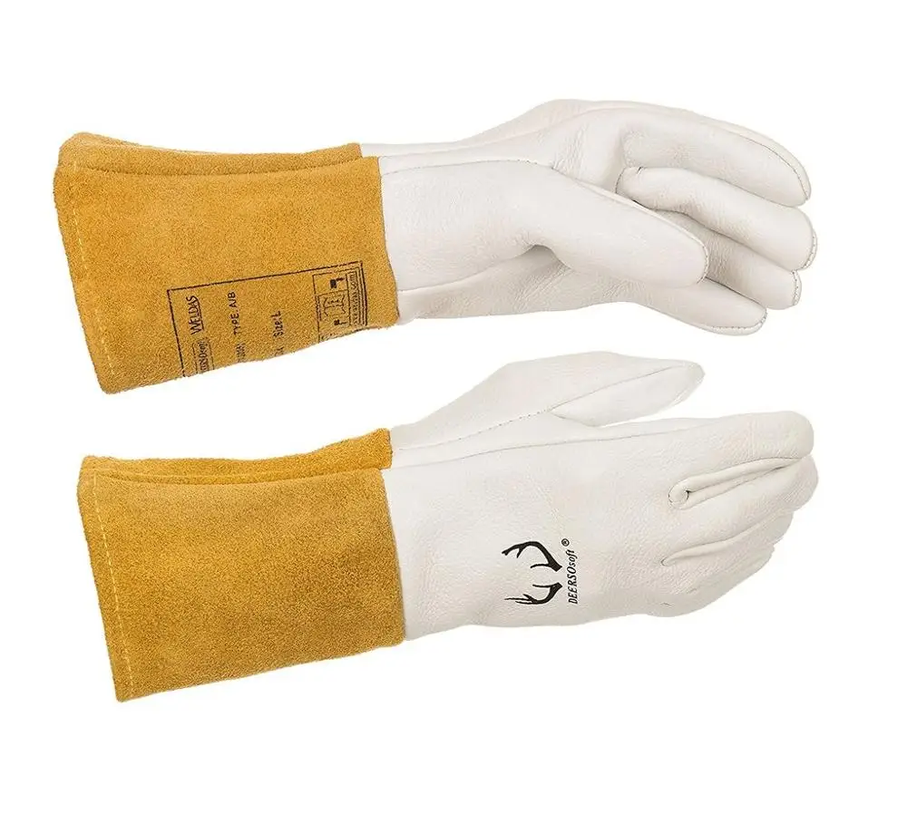 Top Quality Tig Welding Gloves / Goatskin Welding Gloves / Best Goat Leather Welding -Gloves
