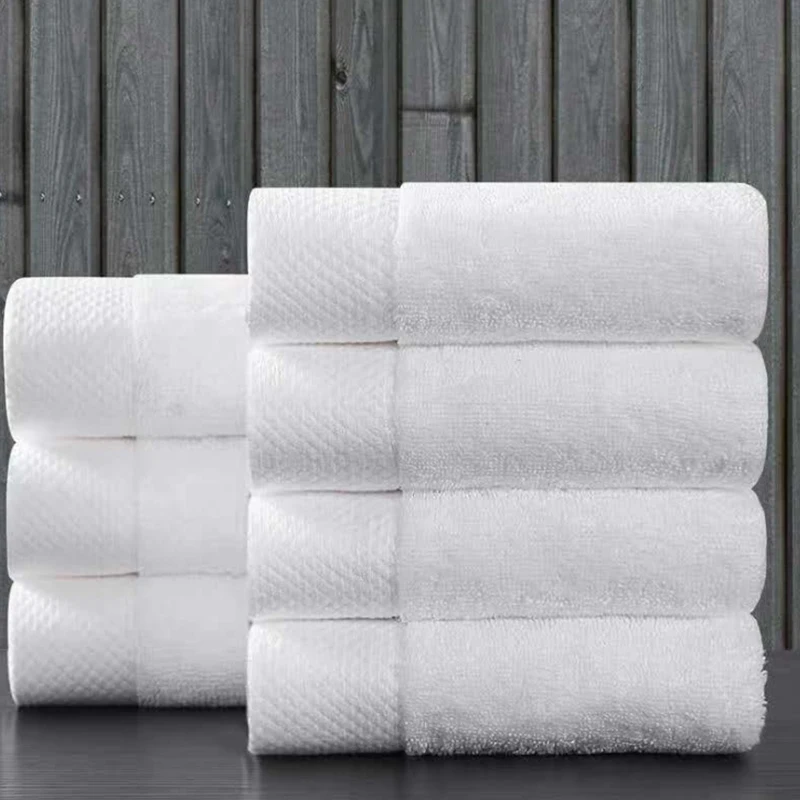 made in China Hotel Hotel Beauty Salon Increases Thicker Bed Plain Cotton Fire Towel