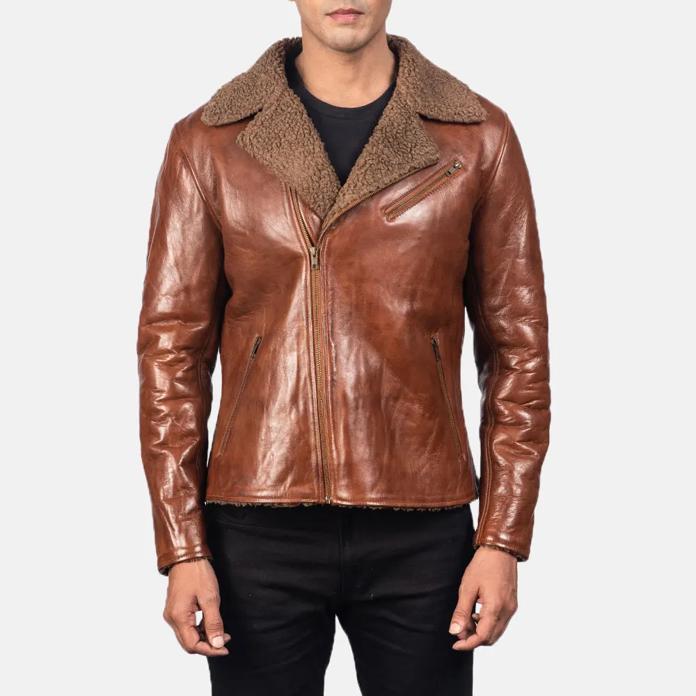 2023 OEM Service High Quality PU Leather Winter Jacket Best Design With Decorative Pattern Heated Features Denim Fabric for Men