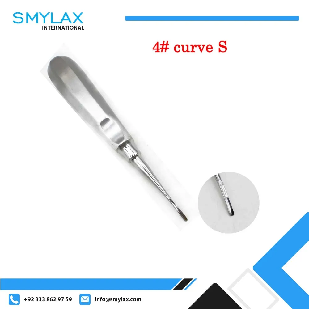 Dentist Tools Surgical Instrument Tooth extraction Tool Stainless Steel Straight Curved teeth Elevator Dental Lab Dentistry