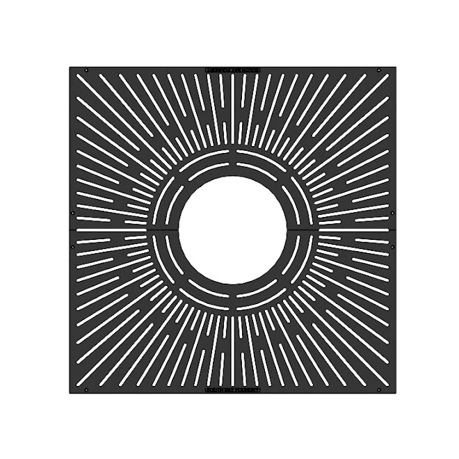 Factory Supplier Cast Iron Tree Guard Easily Assembled Tree Protection Grate With Painted Surface For Outdoor Use