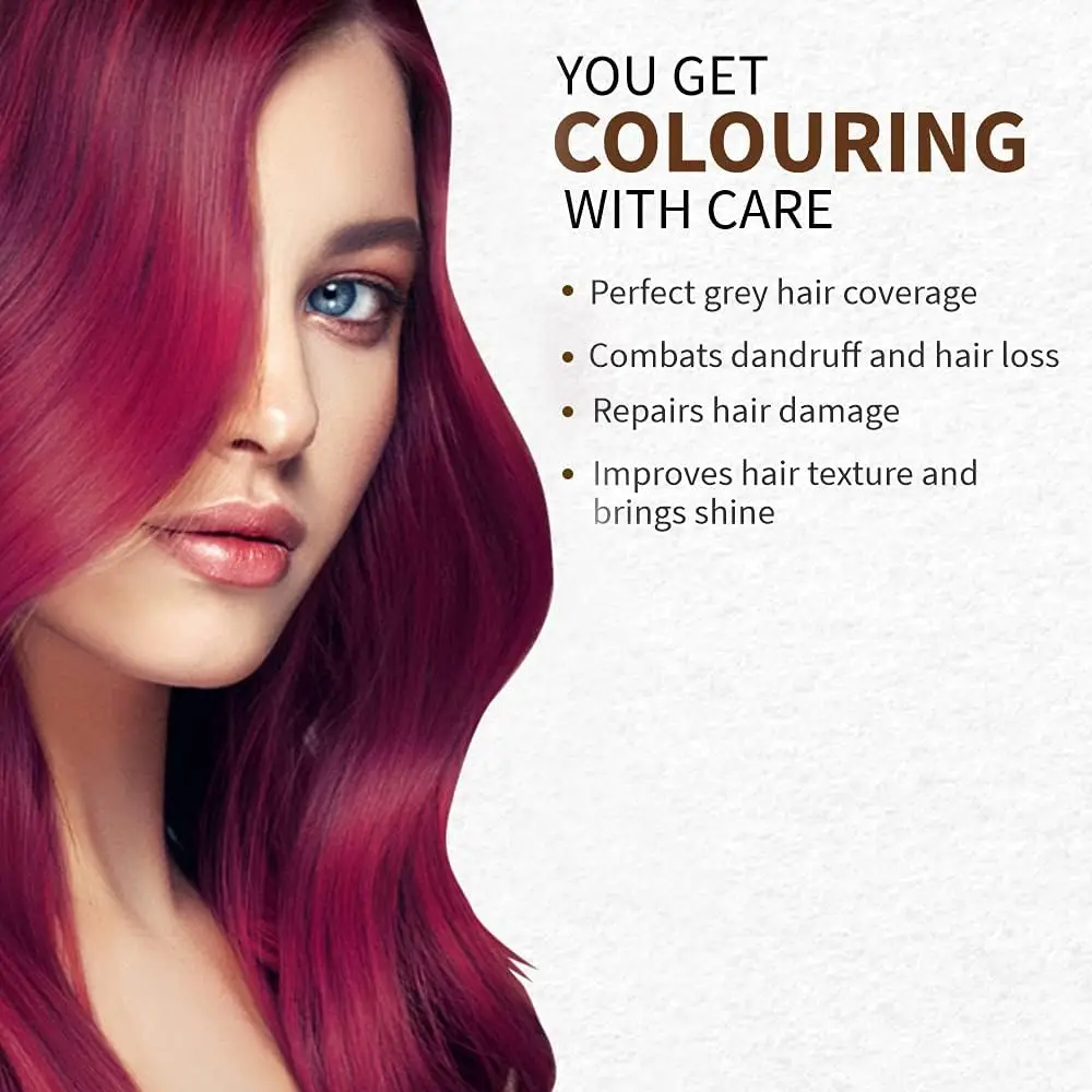 Indus Valley Bio Organic 100% Natural Henna Hair Color | Gray Coverage & Long Lasting Hair Dye | Vegan and Cruelty-Free (100gm)
