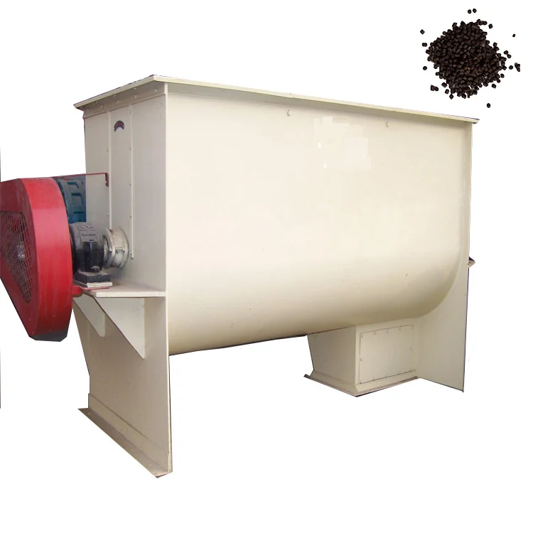 Double Helix Stainless Steel Mixer fertilizer feed mixer horizontal industrial powder mixer