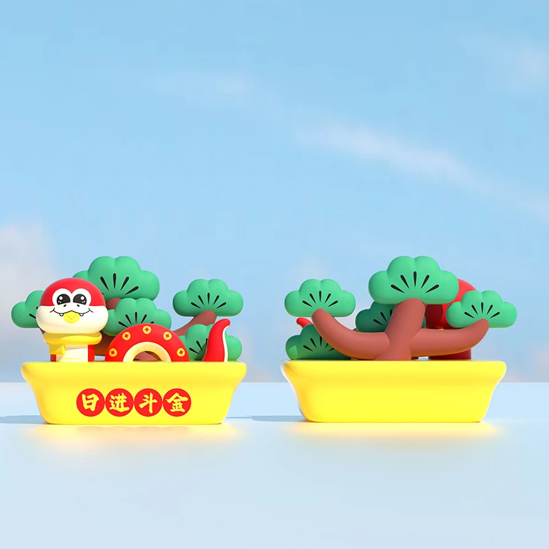 Welcome Festival Customized Giant Inflatable Bosai Model Wonderful Inflatable Cartoon Snake Mascot