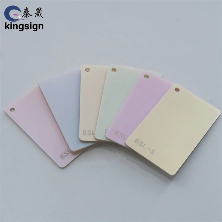 Kingsign 12'x20'  3mm thickness pastel colored acrylic pmma sheet for art crafts gifts