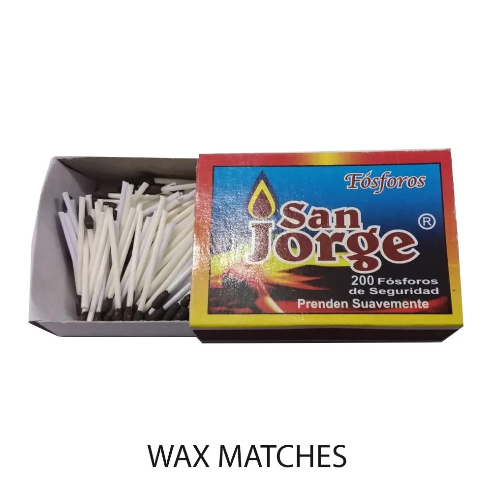 High Class Wax Matches Waterproof in wet or damp conditions less prone to accidental ignition suitable for outdoor activities