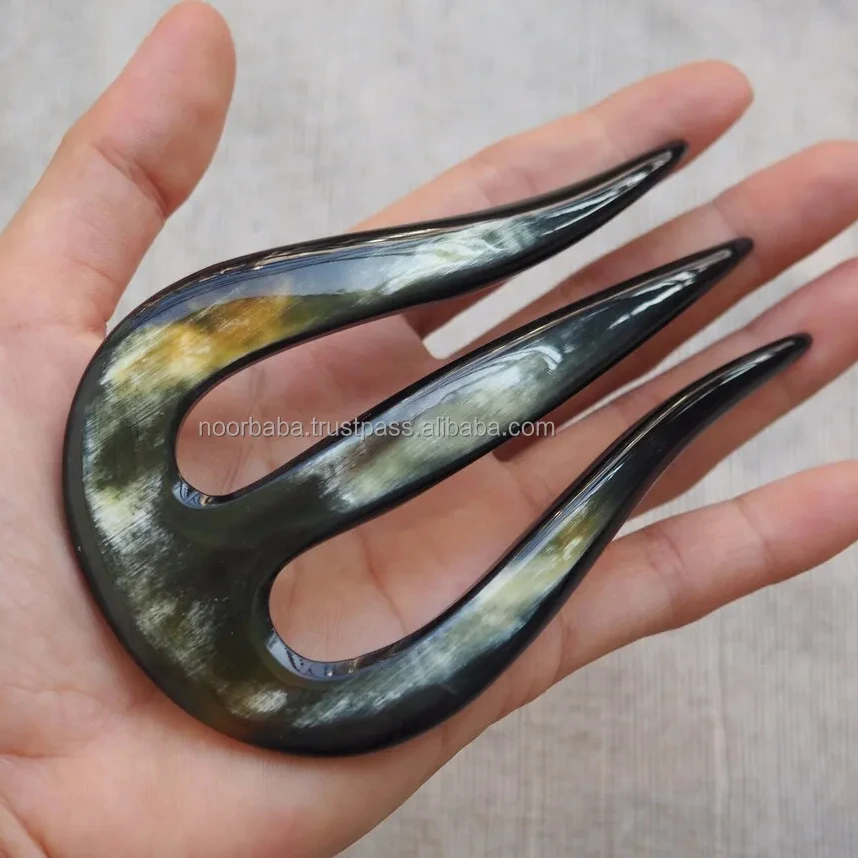 Best quality buffalo horn hairpin or ox horn hair pin or african ox horn hairpin agate by noorbaba
