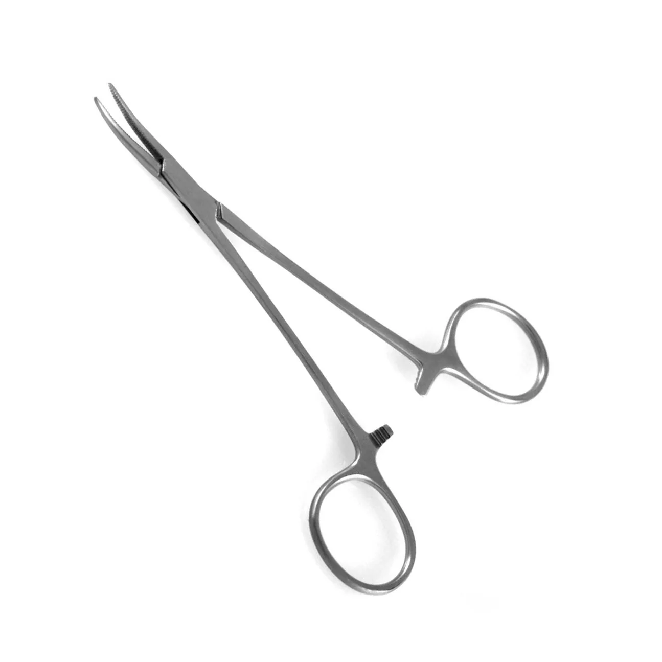 Halsted-Mosquito hemostatic forceps surgical instruments used for general surgical procedures.