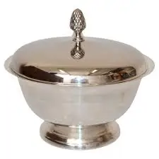 Classic Dates Bowl for Home Hotel Restaurant Dry Fruit Candy chocolate unique Bowl Dinnerware nickel Brass dates Bowl for Ramada