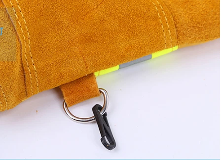 Wholesale firefighter fireman fire fighting waterproof protective safety leather work gloves