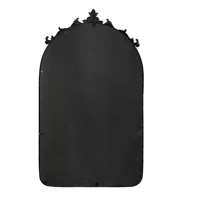 OEM Customized Vintage Designed Mirror Head West Vintage Arched Black Ornate Metal Frame Available At Reasonable Price In India