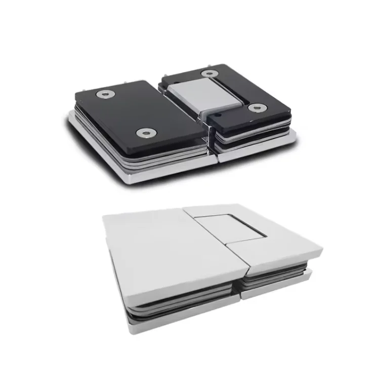 Adjustable Hidden Screw Hinge 180 Glass to Glass Door Hinge Brass Shower Hinge