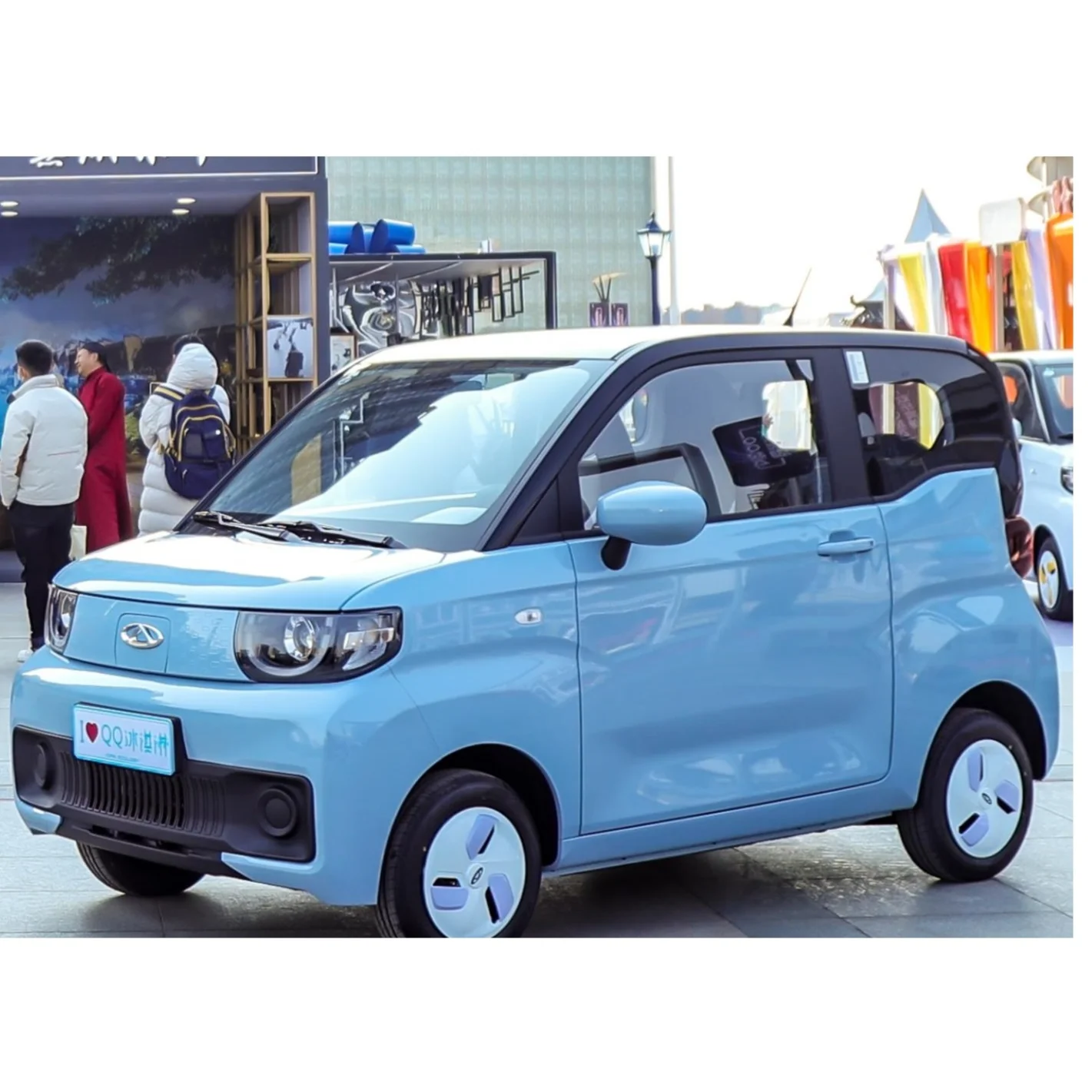 2023 Chery QQ, мороженое, мини-автомобиль, 4-местный мини-Электромобиль, новые энергетические автомобили, умный автомобиль