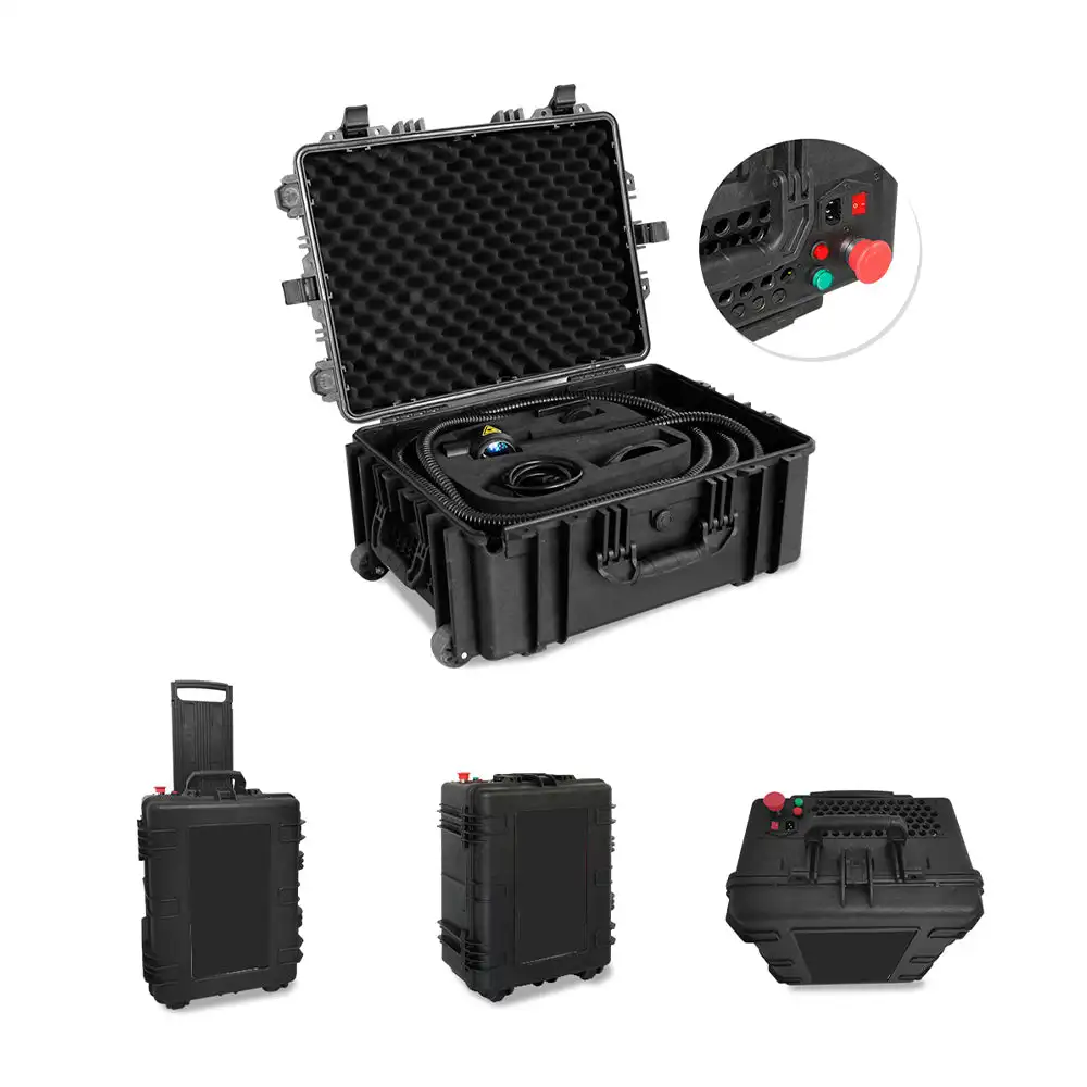 GYC LASER  100W Fiber Laser Cleaning Machine Laser Rust Removal Trolley-Type Handheld Machine