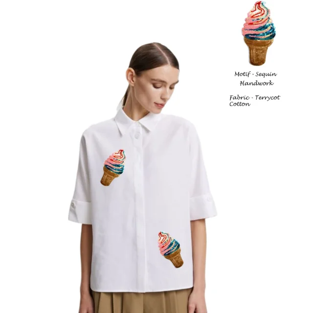 Wholesale Suppliers Off-shoulder Summer Casual Dress Shells Starfish Custom Patches For Women and Girls Uses