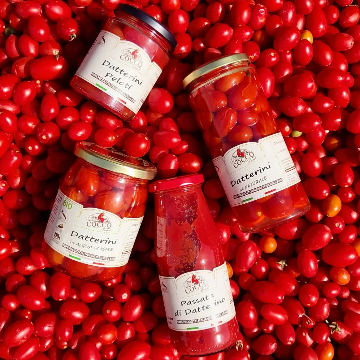 Gourmet Product Mineral Salts And Trace Elements Whole Red Cherry Datterino Tomatoes In Sea Water For Luxury Restaurant