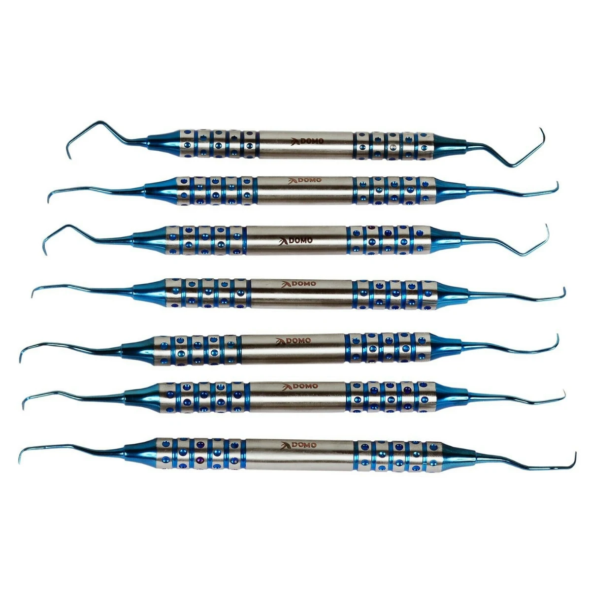 Набор из 7 стоматологических инструментов для чистки зубов и десен медицинской нержавеющей стали (кюретки Грейси) сертифицированный CE класс II