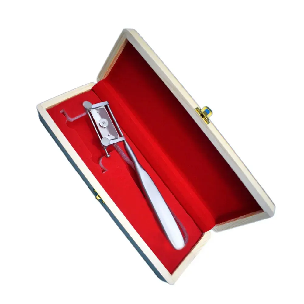 Medical Surgical Adjustable Dermatome Silver Skin Graft Knife With Blades 19 Cm Packed Wooden Box Tonsil & Cartilage Knives ISO