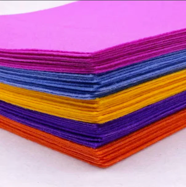 Spunbond Nonwoven Fabric Roll Color Polyester Wool Felt Fabric Hard Needle Punched for Drafting Machine Sealing Accessories
