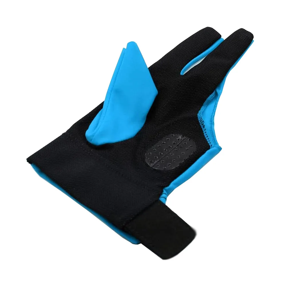 Custom Logo Sport Shooter Snooker Billiard Three Fingers Glove Pool Accessory Predator Cues Stick Gloves for Billiard Right Hand