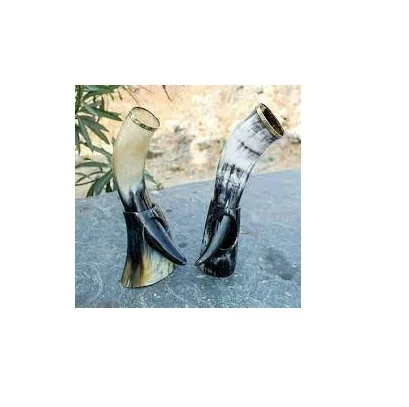 New product buffalo drinking horn manufacture viking drinkware Food safe and superior quality buffalo drinking horn